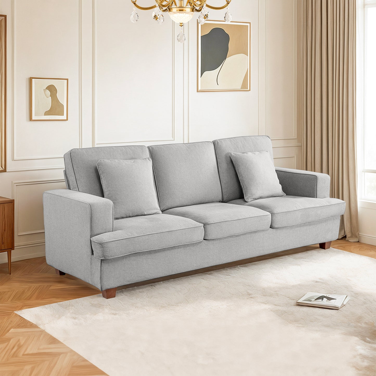 Aloe 88‘’ Modern Upholstered Sofa