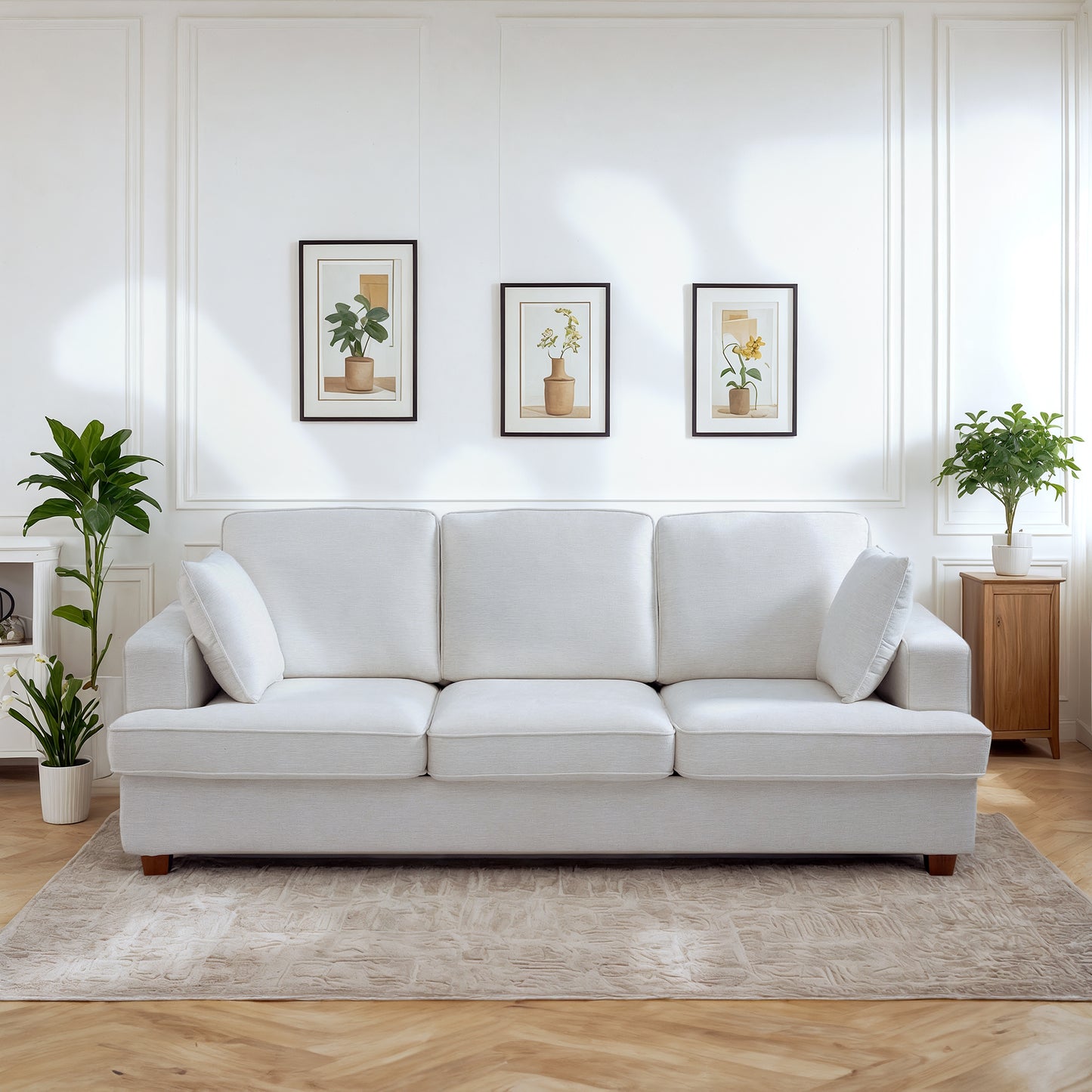 Aloe 88‘’ Modern Upholstered Sofa