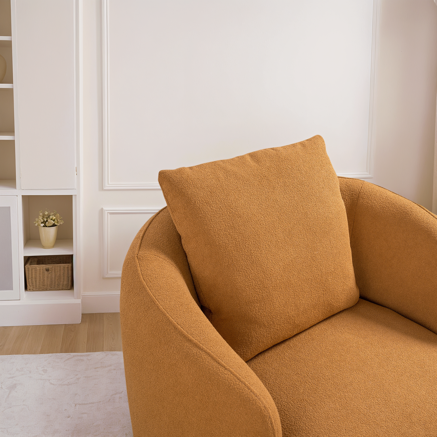 Opal Upholstered Swivel Accent Chair
