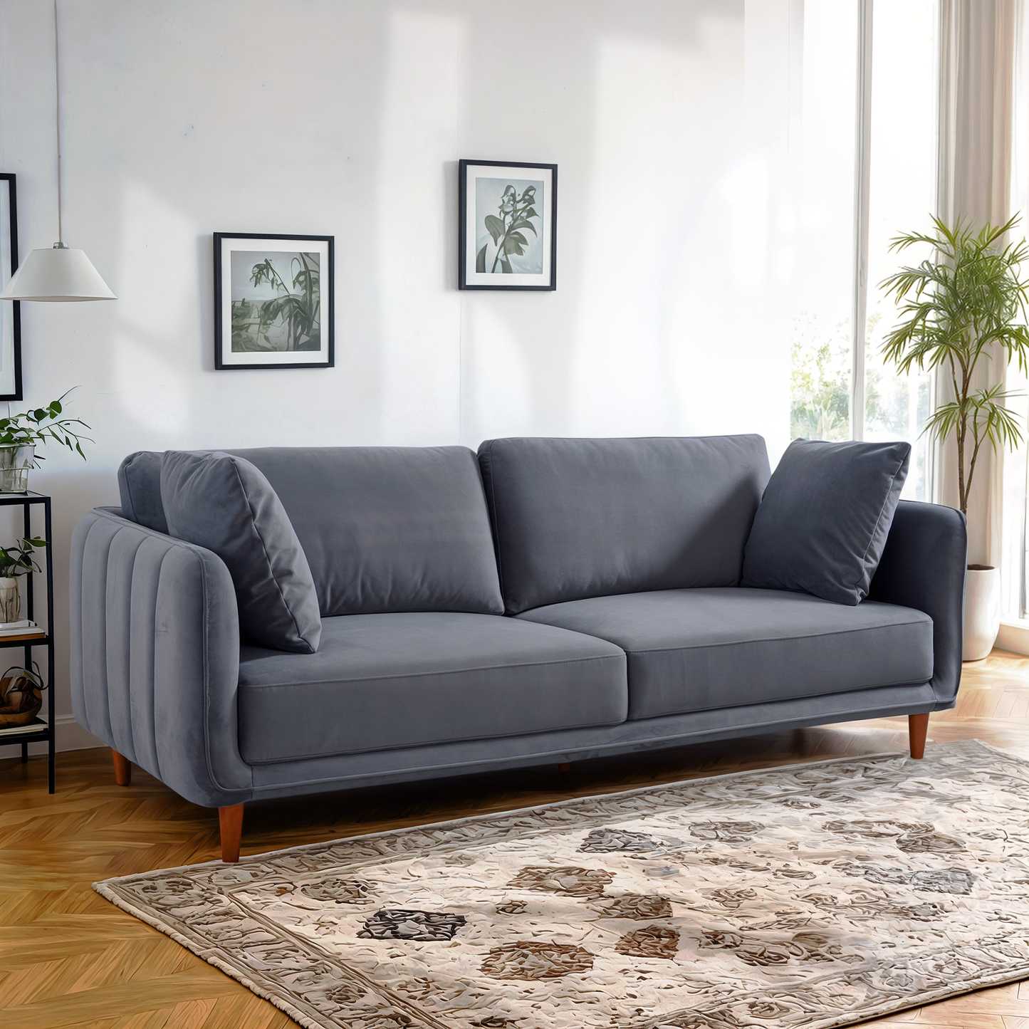 RIVER 83‘’ VELVET SOFA