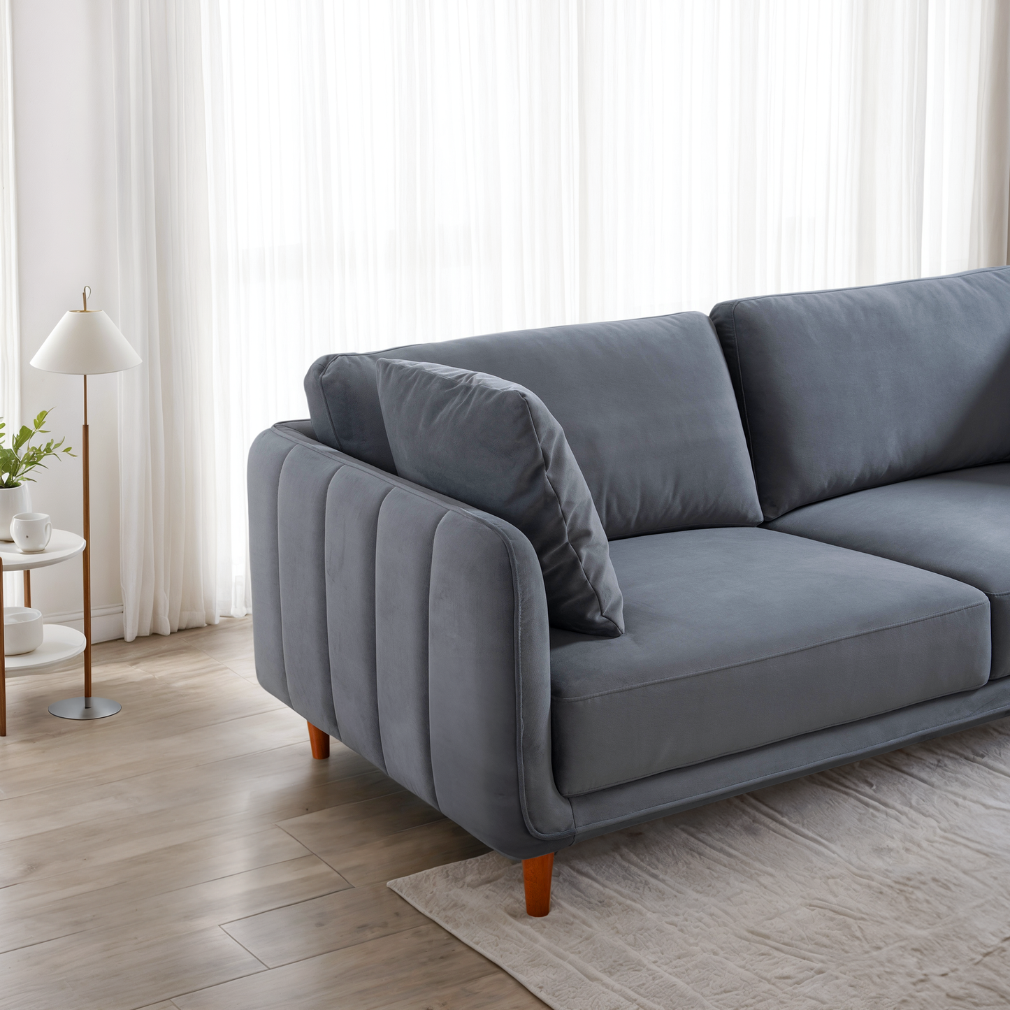 RIVER 83‘’ VELVET SOFA