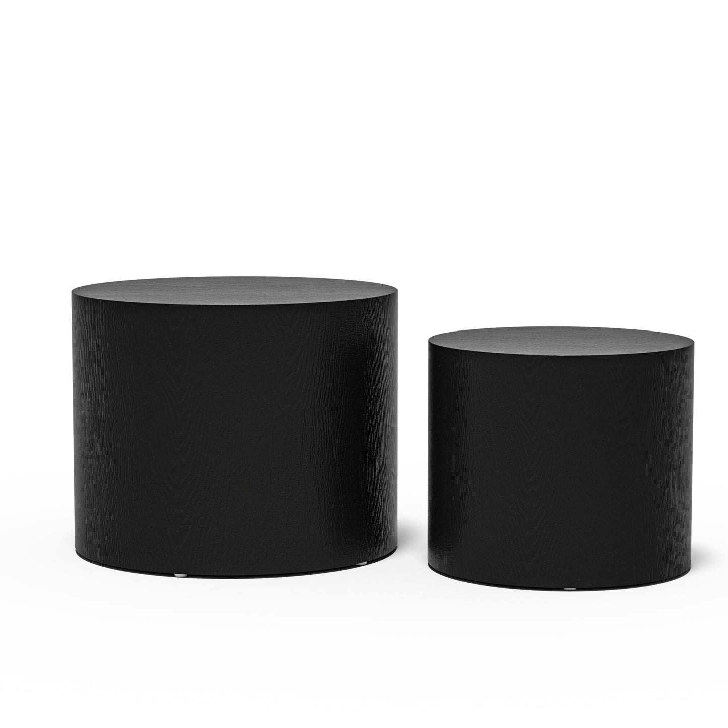 Terraza Side Tables Set of 2  – Black Oak Finish
