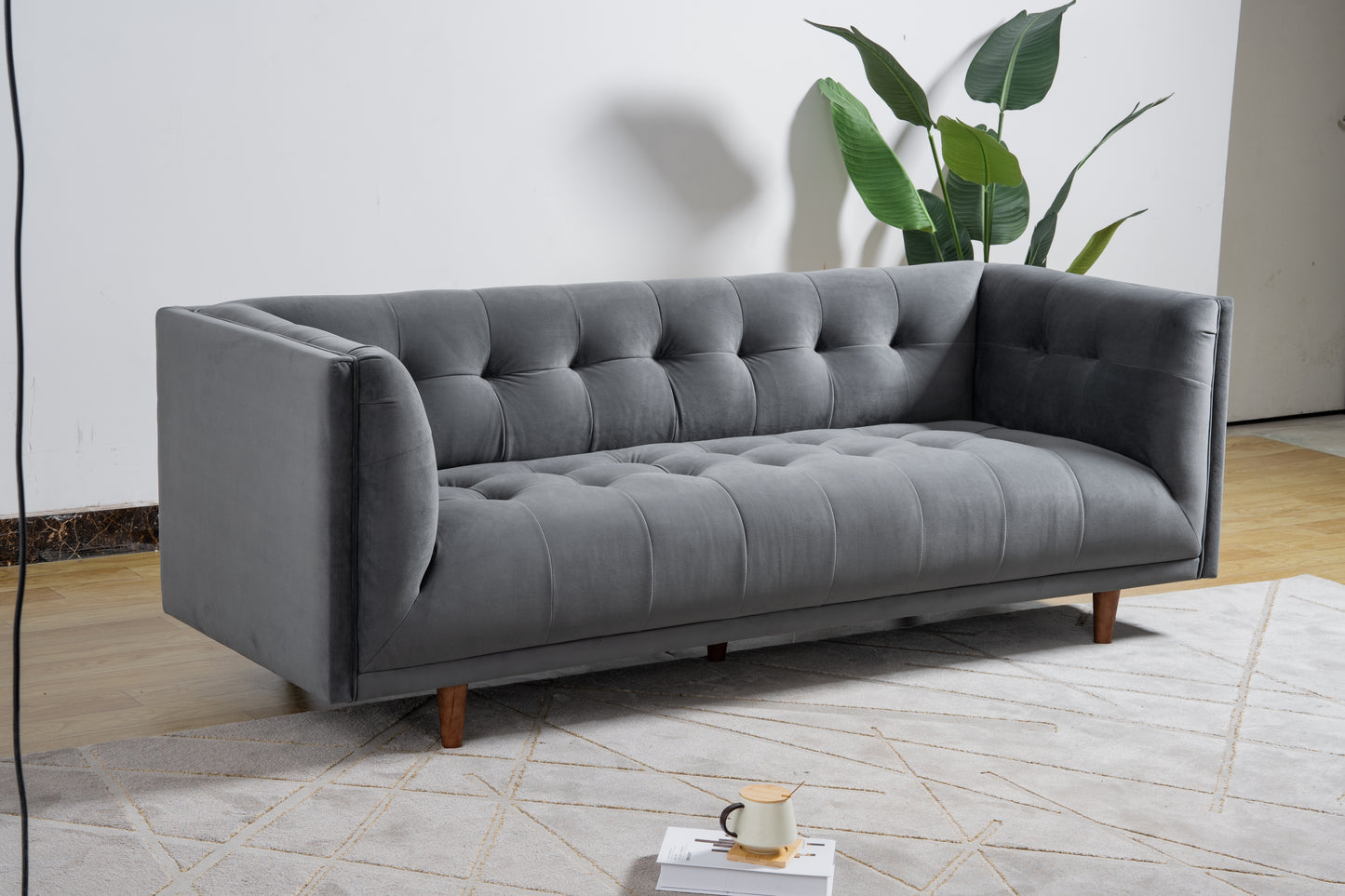 VELA 84‘’ VELVET SOFA